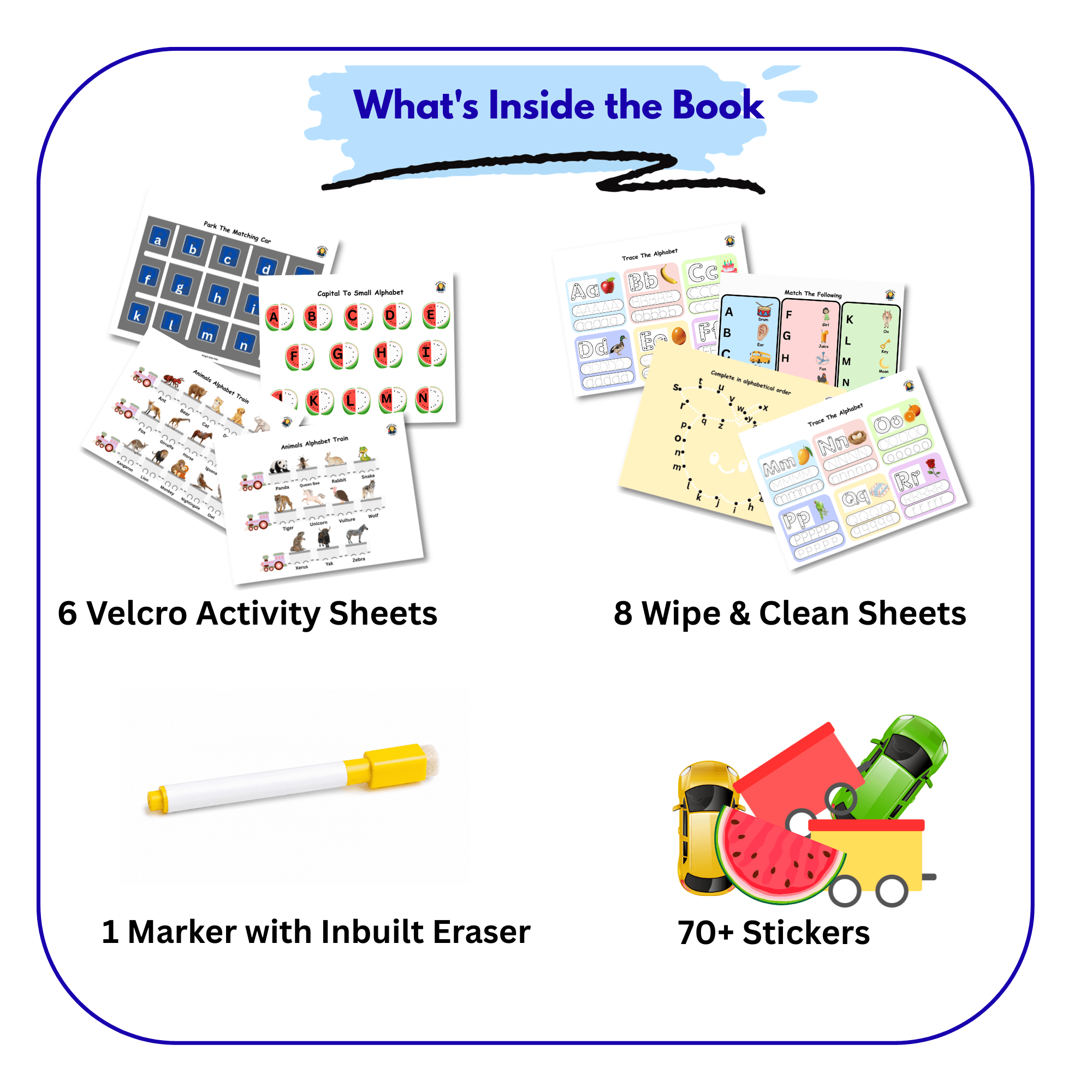 Alphabet Busy Book ( Size A4 ) ( Age 2-5 ) - Image 2