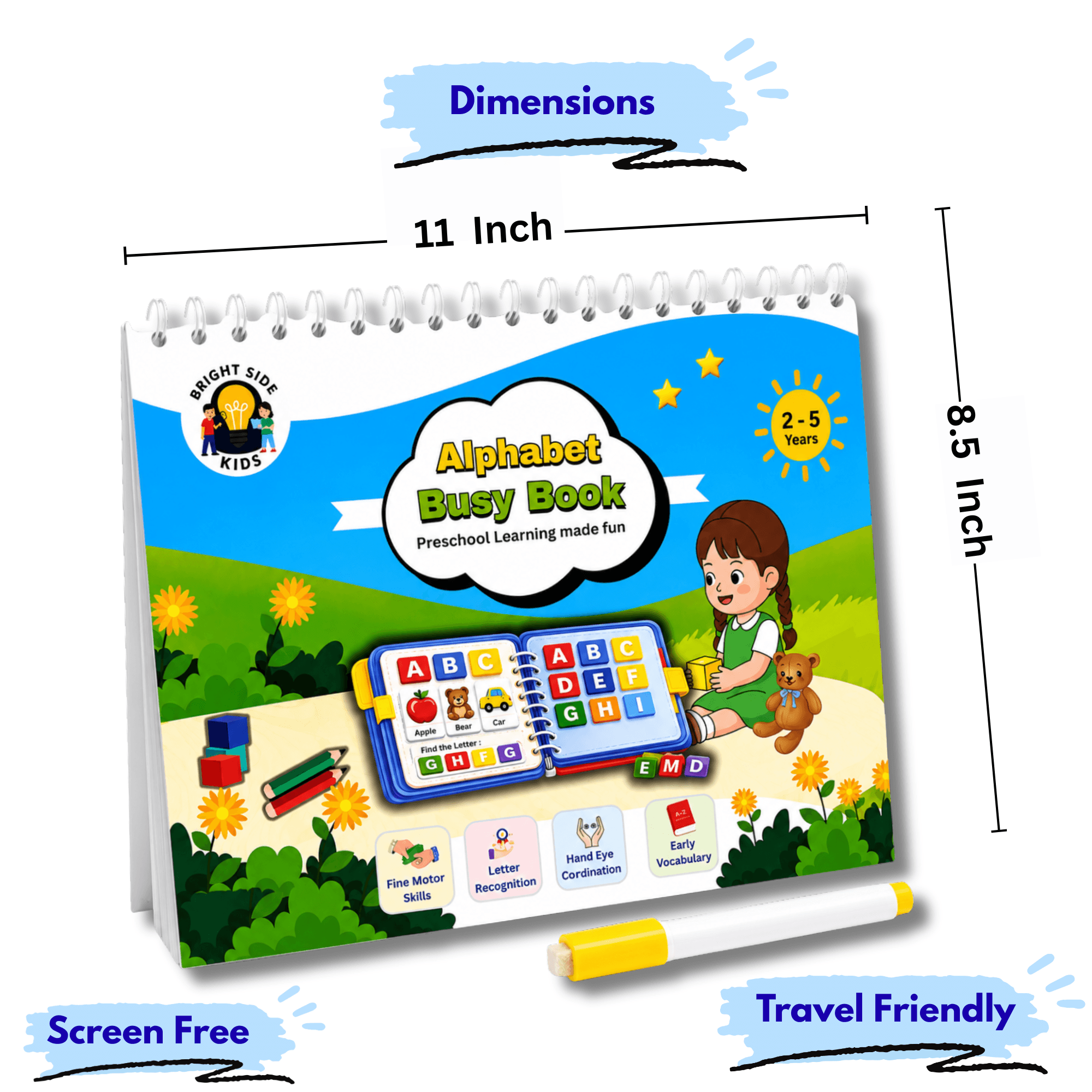 Alphabet Busy Book ( Size A4 ) ( Age 2-5 ) - Image 6