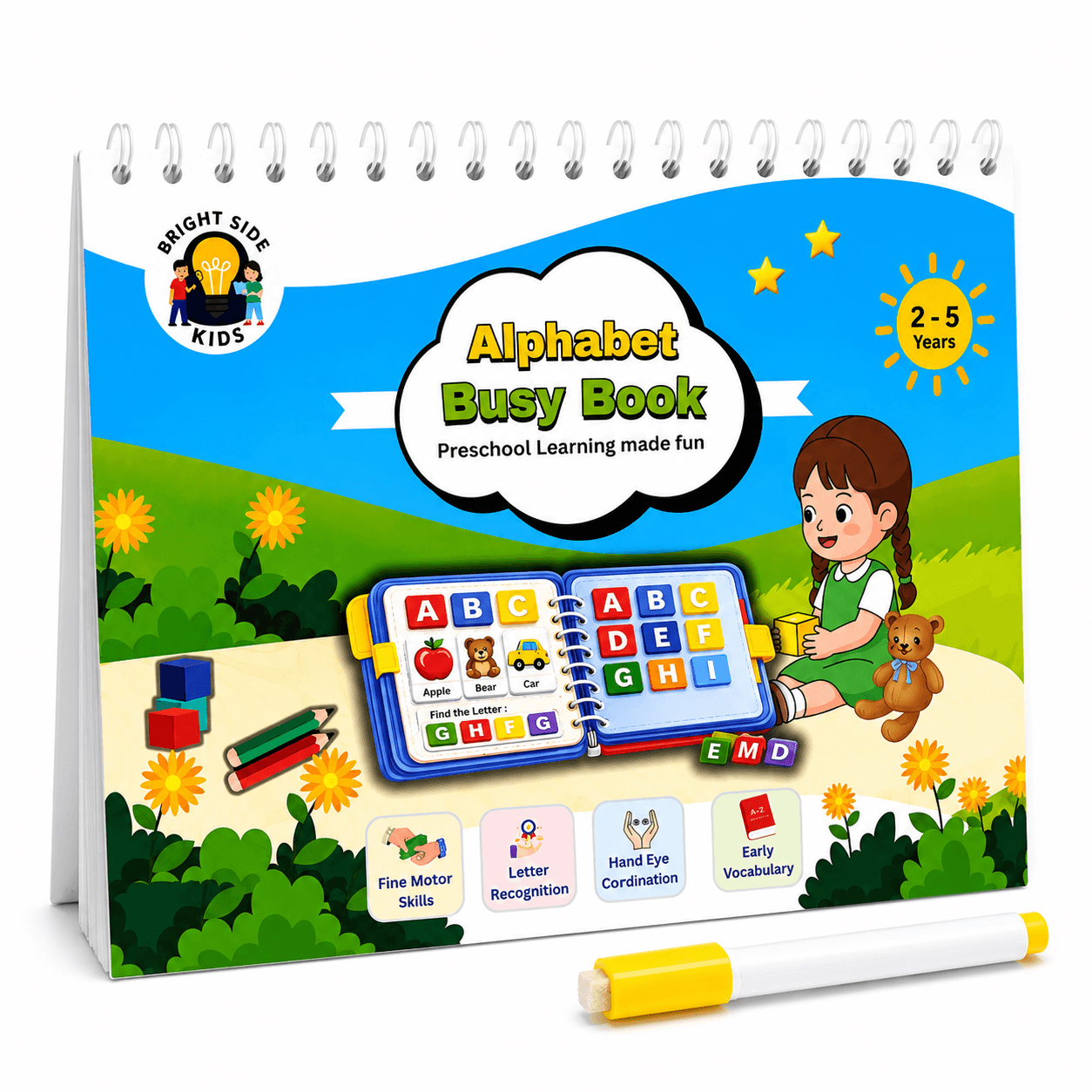 Alphabet Busy Book ( Size A4 ) ( Age 2-5 )